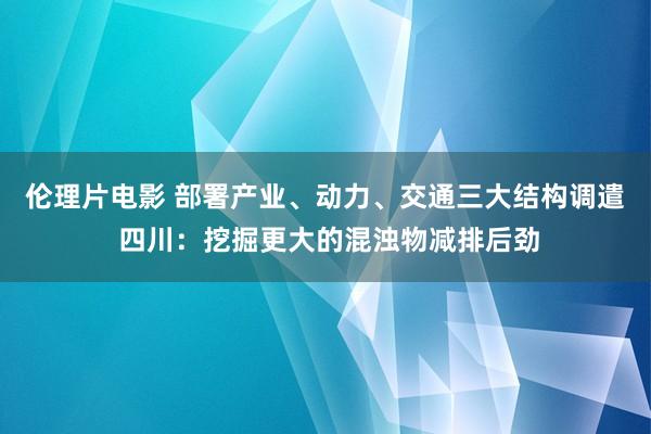 伦理片电影 部署产业、动力、交通三大结构调遣 四川：挖掘更大的混浊物减排后劲