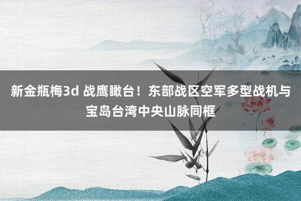 新金瓶梅3d 战鹰瞰台！东部战区空军多型战机与宝岛台湾中央山脉同框