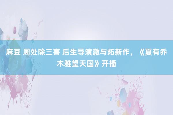 麻豆 周处除三害 后生导演澈与炻新作，《夏有乔木雅望天国》开播