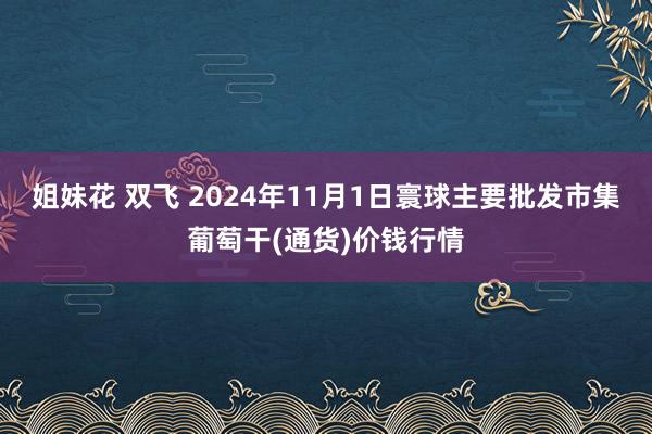 姐妹花 双飞 2024年11月1日寰球主要批发市集葡萄干(通货)价钱行情