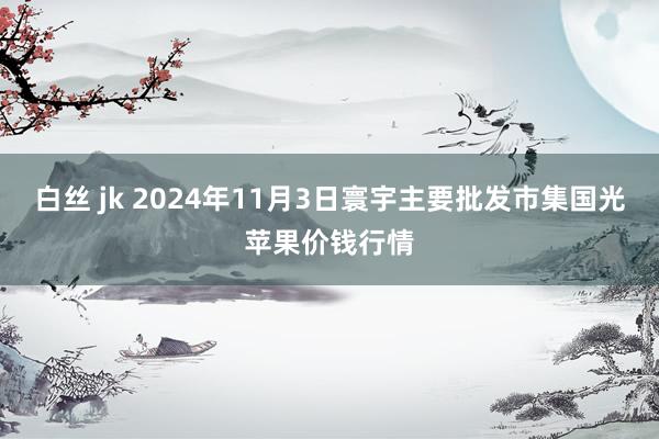 白丝 jk 2024年11月3日寰宇主要批发市集国光苹果价钱行情