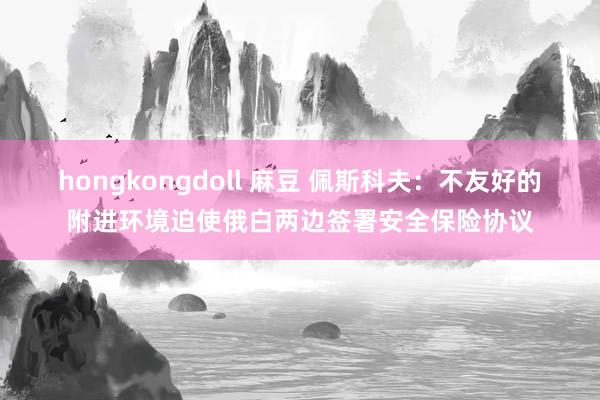 hongkongdoll 麻豆 佩斯科夫：不友好的附进环境迫使俄白两边签署安全保险协议