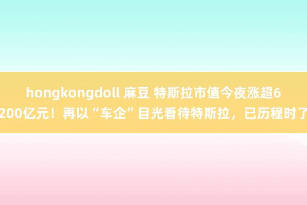 hongkongdoll 麻豆 特斯拉市值今夜涨超6200亿元！再以“车企”目光看待特斯拉，已历程时了